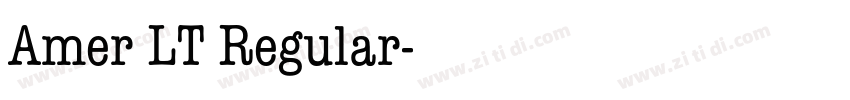 Amer LT Regular字体转换